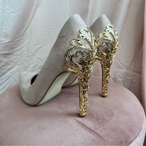 Gold Embellished Heels